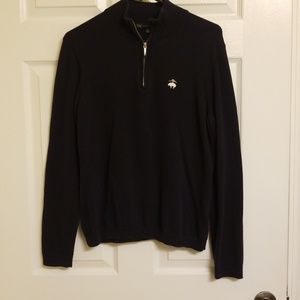 Navy blue "346" BROOKS BROTHERS quarter zip